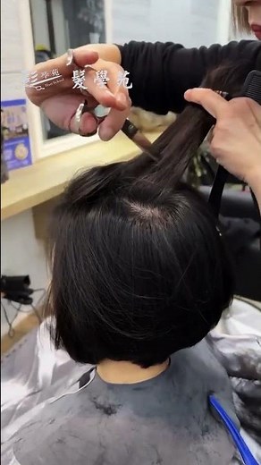 Hair School💈扁頭救星：手撥就有型！專業結構修剪預約中 #haircutting #haircut #bob #日式髪型 #短髮鮑伯 #短髮 #剪髮 #內壢 #髮學苑 #剪染學苑