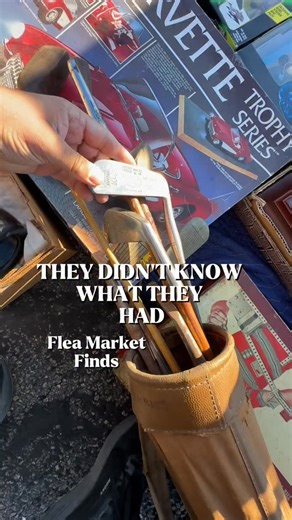 WeLikeGolf on Instagram: "They Didn’t Know What They Had ⛳️ Flea Market Golf Finds! I have been on the search for some hickory golf clubs. Pickens have been slim but that’s the fun of it! I finally found a set of some irons, woods, and putter and was excited… but they just didn’t want to work it out. I hope they’re there next week but we’ll see!"