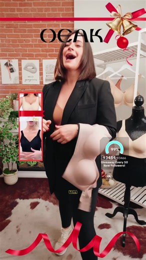 OEAK Womens Strapless Bras Push Up Bandeau Bra Non Slip Wireless Supportive Padded Bras Seamless Comfortable Tube Jelly Bra