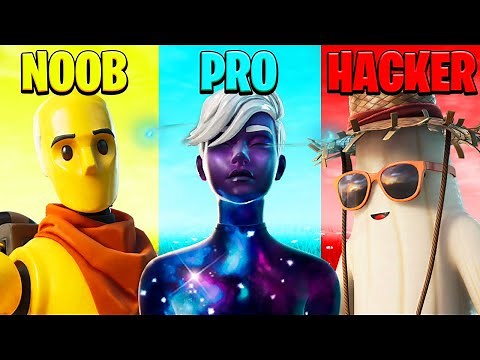 NOOB VS PRO VS HACKER FORTNITE! (INCRÍVEL)