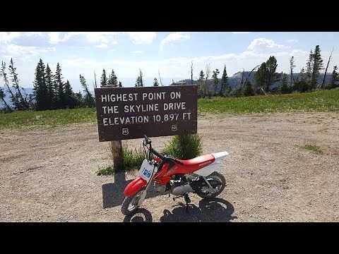 2015 Honda CRF 50 Review and ride from 6500 to 11,000 feet.