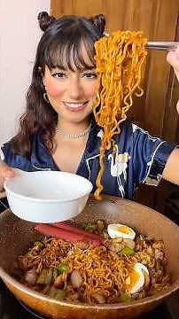 Indomie my way, you all have to try it!😋 #mukbang #noodles #food #cooking #foodie #korean #recipe