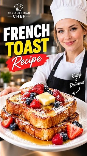 French Toast Recipe | Easy Homemade French Toast | Professional Chef Recipe | The American Chef