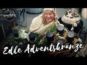 Elegant Advent wreaths