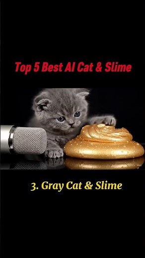 Cute Cat Plays with Slime 😻 Satisfying & Funny! High-traffic #FunnyCats#SlimeASMR#ViralShorts