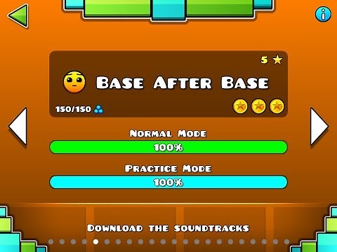 Geometry Dash Walkthrough - Level 5 (Base After Base) [ALL COINS]