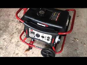 Powermate Generator Unbox First Start WALMART