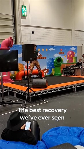 This is the best recovery we've ever seen at the cosplay karaoke 🤣 what's your karaoke go-to song? | MCM London Comic Con