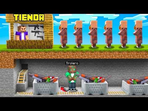 Abrí UNA TIENDA ILEGAL de ARMAS REALES en Minecraft!