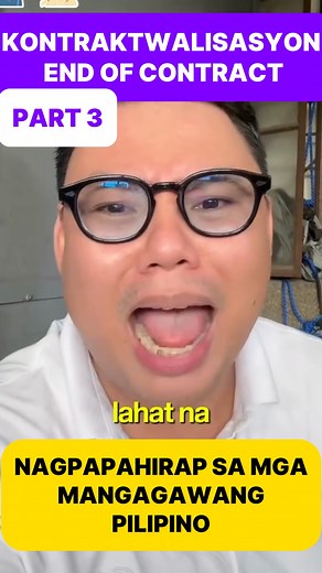 PART 3 Dapat MAWALA na ang mga MANPOWER AGENCIES at i-DIRECT HIRE ang mga manggagawa! Explain ko sa inyo mga boss ang PANUKALANG BATAS natin para tuldukan na ang KONTRAKTWALISASYON o ENDO! | Pilipinas Kong Mahal