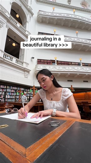 Journaling in a Beautiful Library: A Magical Experience