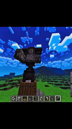 How to make a Axe holder statue in Minecraft #minecraft #shorts