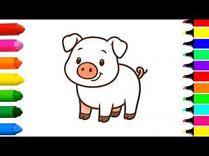 Easy Pig Drawing 🐷 | Simple Drawing Tutorial