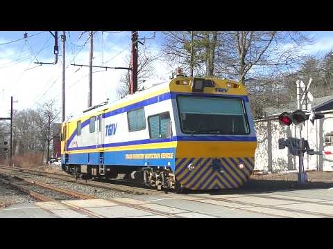 NJ Transit TGIV (Track Geometry Inspection Vehicle) on the Gladstone Branch with a Switch Heater
