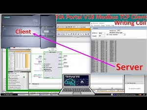 TIA Portal V18| PLC S7-1200 Modbus Client write coil (Digital Outputs)