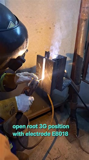 npt.tarigan on Instagram: "Proccess open root 3G position with electrode E8018 #welder #welding #electrode #structural #SMAW #openroot"