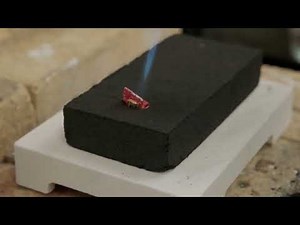 Melting Scrap Silver Using a Charcoal Block