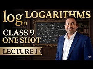 🔥 Logarithms Class 9 One Shot |Complete Chapter in 20 Min |Board Exams 2026|Log Properties Explained