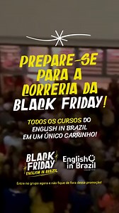 💥 Black Friday com tudo pra destravar seu inglês! Dia 04/11 às 20h tem encontro ao vivo com a Teacher Carina condição exclusiva. Se travar já não é mais opção, você tem que estar lá. 👉 Toque em saiba mais | English in Brazil