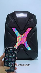 Gelrova X Led Backpack, Motorcycle Riding backpack Hard Shell with LED Screen, 18inch