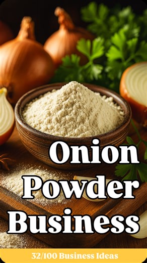 Tushar Kolekar on Instagram: "Onion Powder Export Business 32/100!💰 Comment “POWDER” for Complete Business Guide for Onion powder Export!✅ Follow @tushar.explores9 for more Unique Business Ideas! #businessidea #businessideas #businesstips #enterprenuership #startups #startup #startupideas #smallbusinessowner #foodbusiness #onionpowder #indiaexports #explorepage [ business idea, business tips, dehydrated onion, startup ideas, ecommerce business, viral business idea, onion powder business, onion 