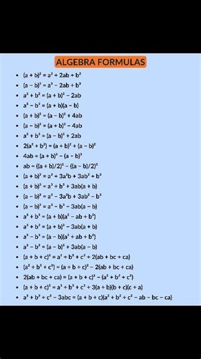 Mathmatics Formulas | Gk and Current Affairs Nots