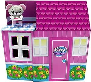 Tiny Tukkins Deluxe Playhouse Set with Mini Mouse Family-Play Set for Girls & Toddlers Includes Mom, Dad, and Baby Stuffed Animal Mouse- Made from Kid-Friendly, Safe Materials