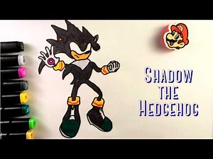 How to Draw Shadow the Hedgehog | Easy Cartoon Sketch I