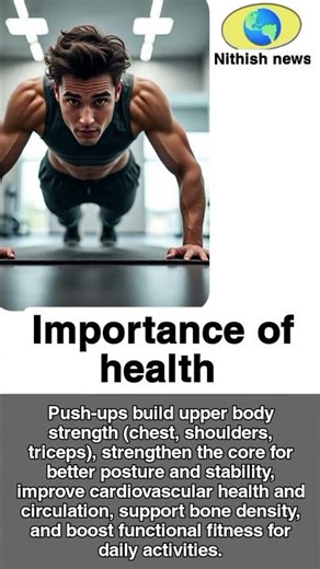Importance of health : Benefits of push up.