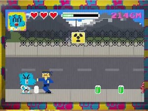 The Amazing World of Gumball: Suburban Karate Master - 12,754 High Score!