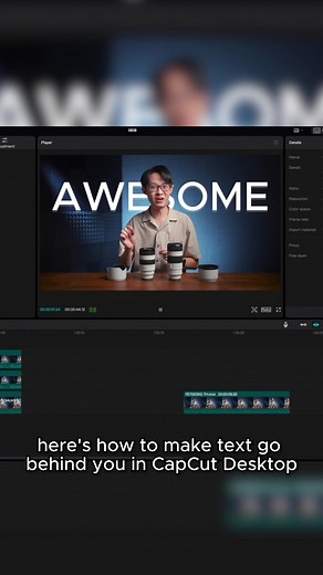 CapCut Tutorial: Creating Background Text Effects