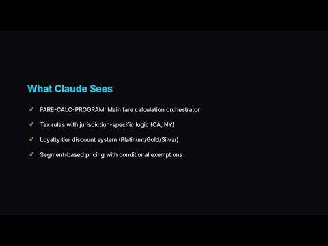 How Claude AI Modernizes Legacy COBOL Code (Airline Systems Demo)