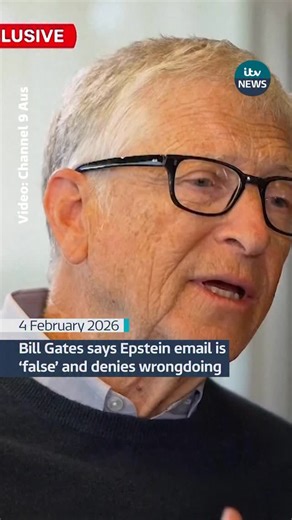 Bill Gates has broken his silence saying Jeffery Epstein’s emails are ‘false’ and denies any wrongdoing. #epstein #jefferyepstein #billgates #microsoft | ITV News