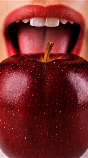 Apple Biting Extreme Crunch ASMR #asmr #viral #shorts