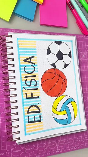 Ideias Criativas para Capas de Caderno de Ed. Física