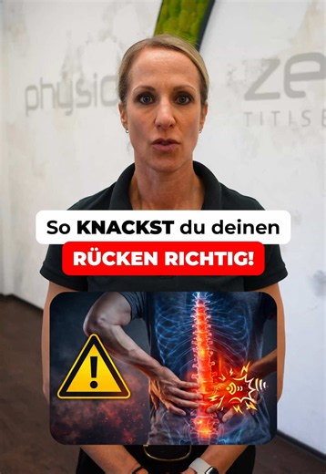Rücken richtig knacken: Anleitung in 3 Schritten