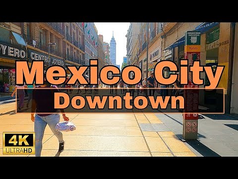 Mexico City Downtown CDMX 4K HDR Walking Tour