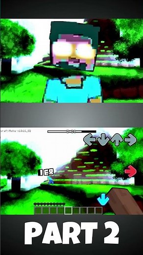 FNF - SIGHTING: Hydie's Visuals [PART 2] (FNF X Minecraft) (FNF MOD) #shorts