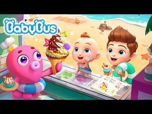 Super JoJo's Summer Ice Cream - This Summer JoJo's Family is Vacationing by The Sea - BabyBus Game