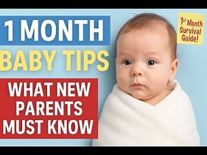1 Month Old Baby Tips | What to Expect & Must-Know Newborn Care Hacks