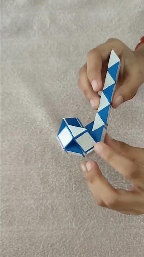 Making snake cube puzzle into a ball | snake cube puzzle | How to make a ball from stick |