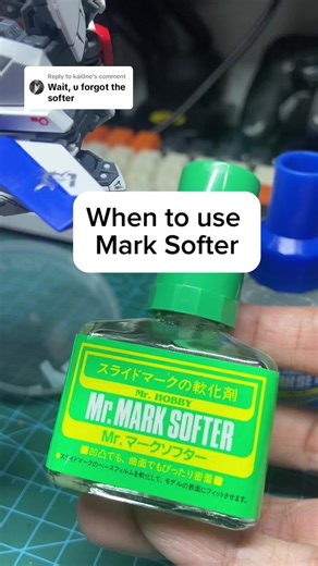 How to Use Mr. Mark Softer for Water Slide Decals | Gunpla Tips
