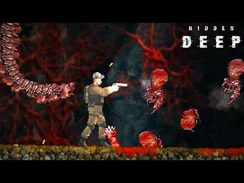 モンスターだらけの地底を探索する鬼畜ホラーゲーム｜Hidden Deep