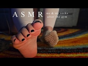 ASMR| socks & toes after a sweaty gym sesh | no talking