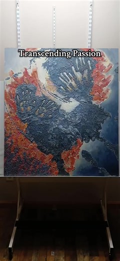 Transcending Passion abstract painting robertgibbsart.com #artistsoftiktok #paintings #abstractpainting #texturedpainting #texturedart