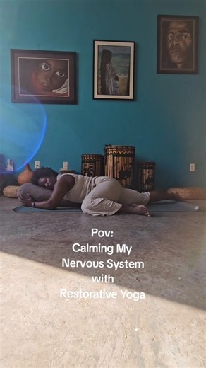 How Restorative Yoga Calms Your Nervous System 🧘🏾‍♀️🌿