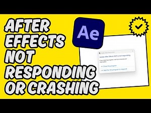 [Easy Fix] Adobe After Effects Not Responding or Crashing