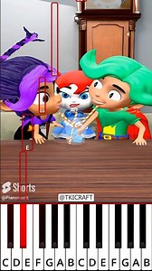 A love story that began with a Straw | Poppy Playtime (@TKICRAFT) -Octave Piano Tutorial