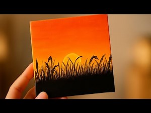 Easy Sunset Landscape Using Alcohol Markers...
