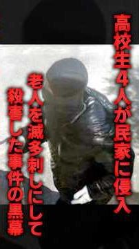 高校生4人が民家に侵入し、老人を滅多刺しにして殺害した事件の黒幕について